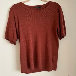 Adrianna Papel cable knit short sleeve